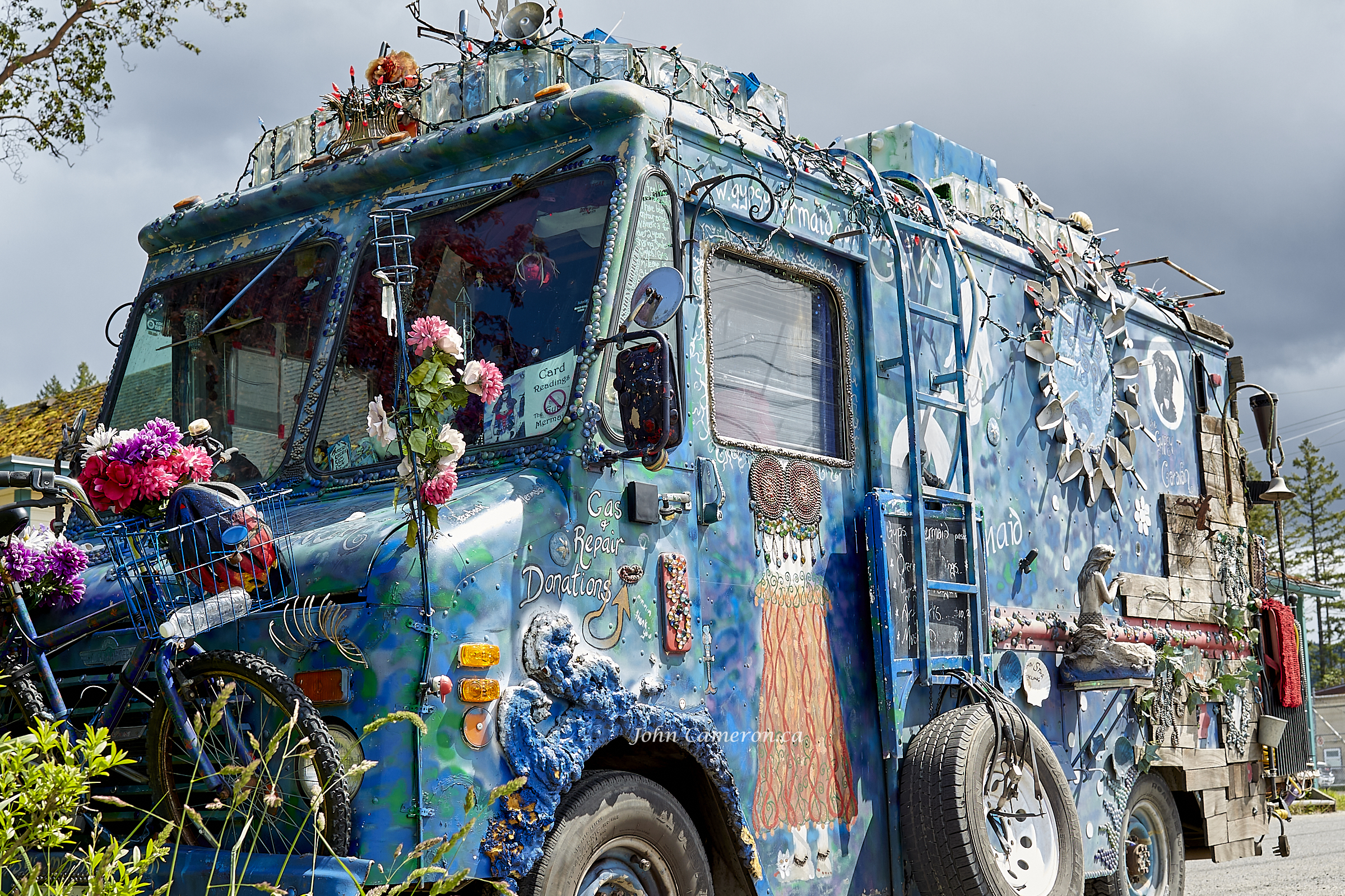 Visiting van at 'Central', Salt Spring Island, BC