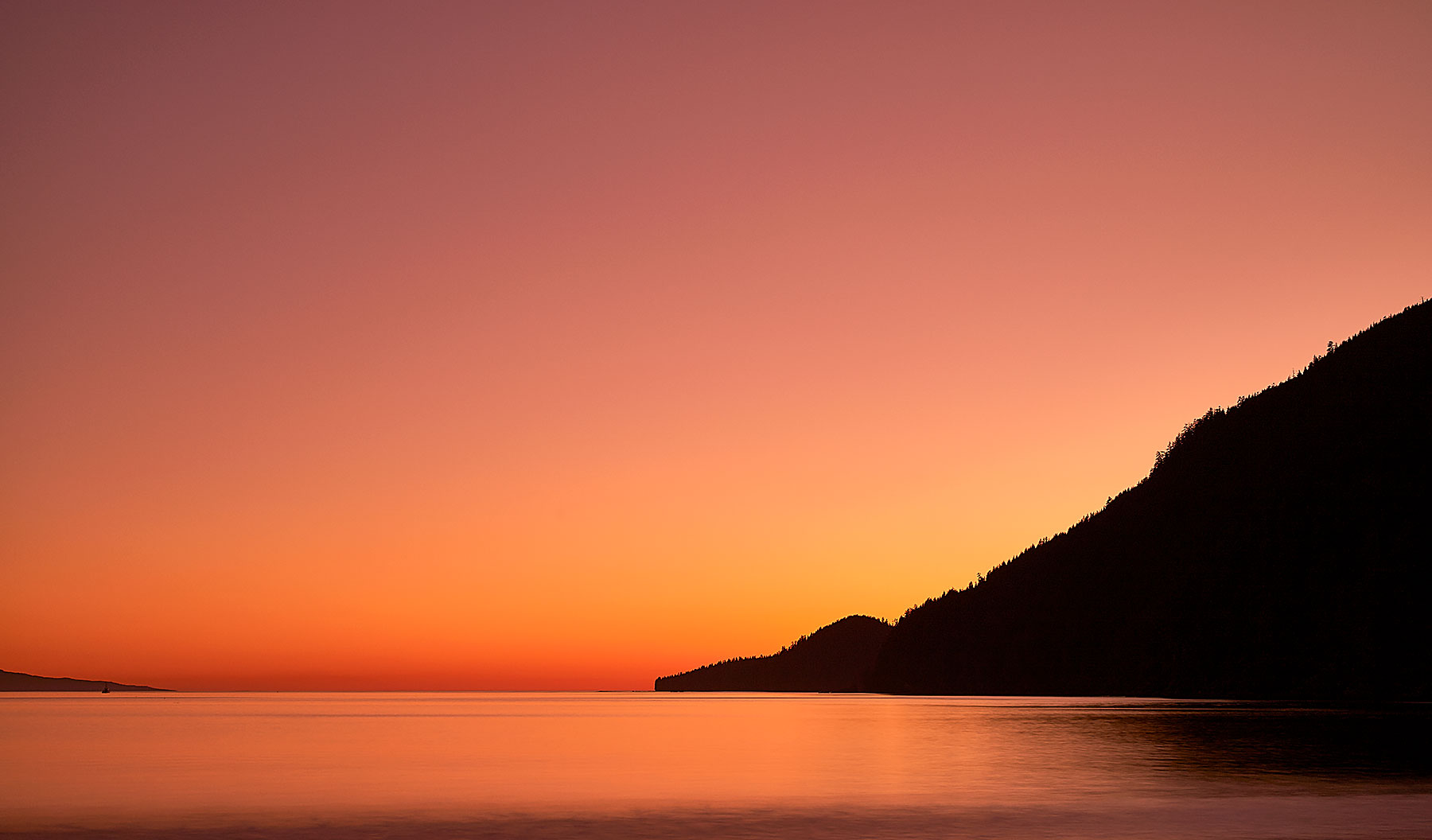 Orange Sky after a Port Renfrew Sunset