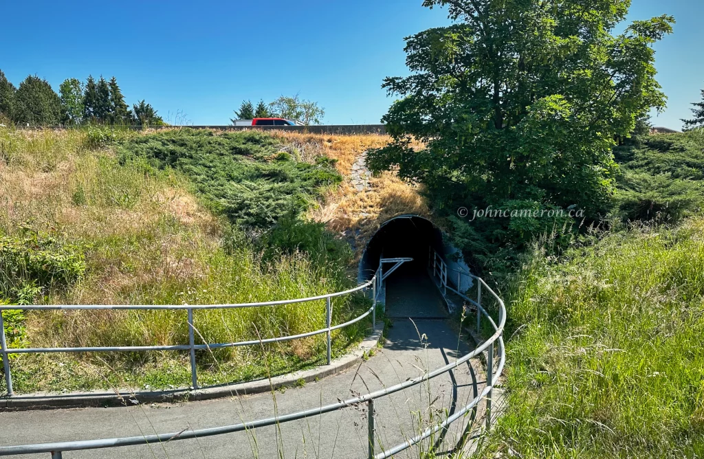 The west entrance to the tunnel.