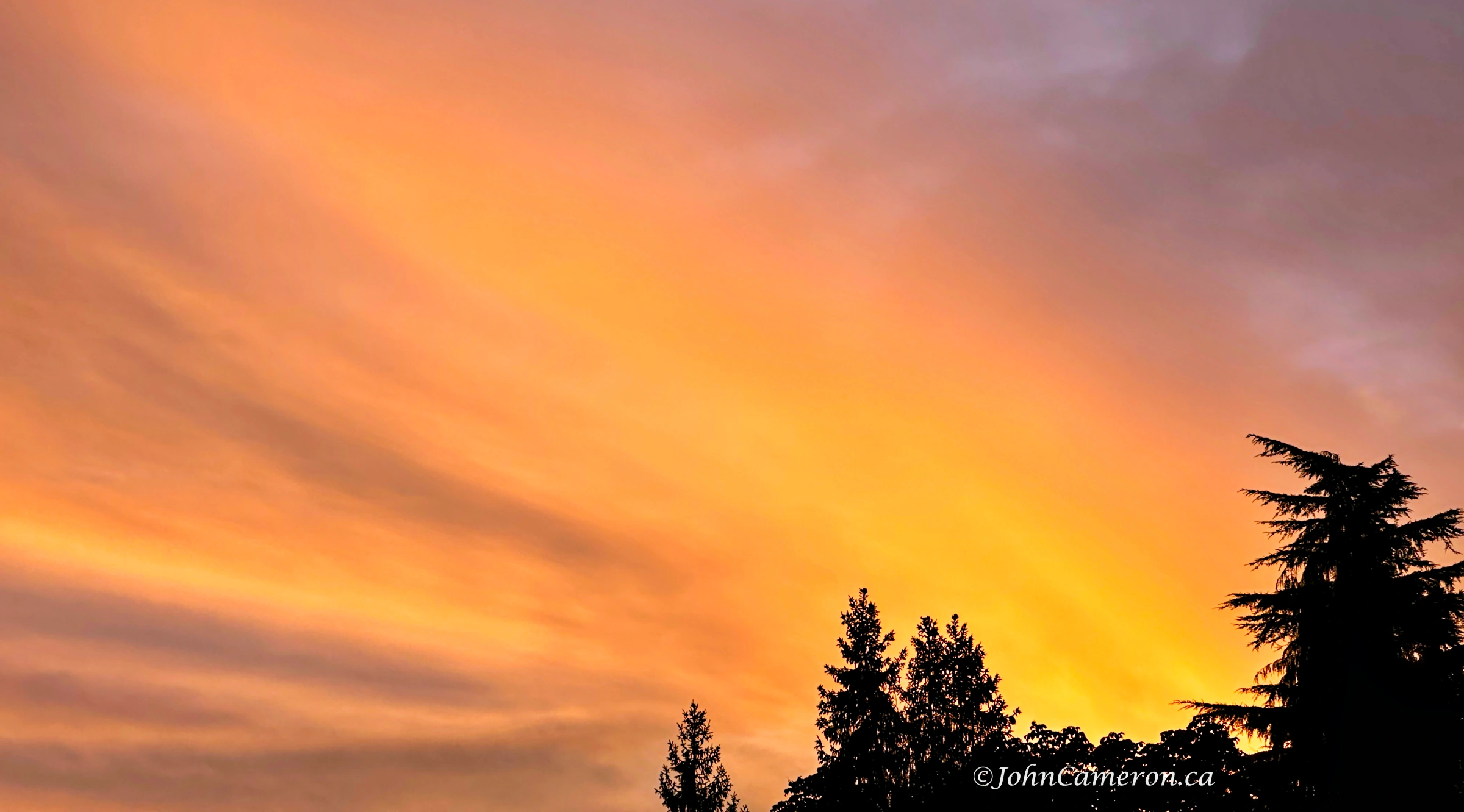 October Sky over Haro Straight ©johncameron.ca