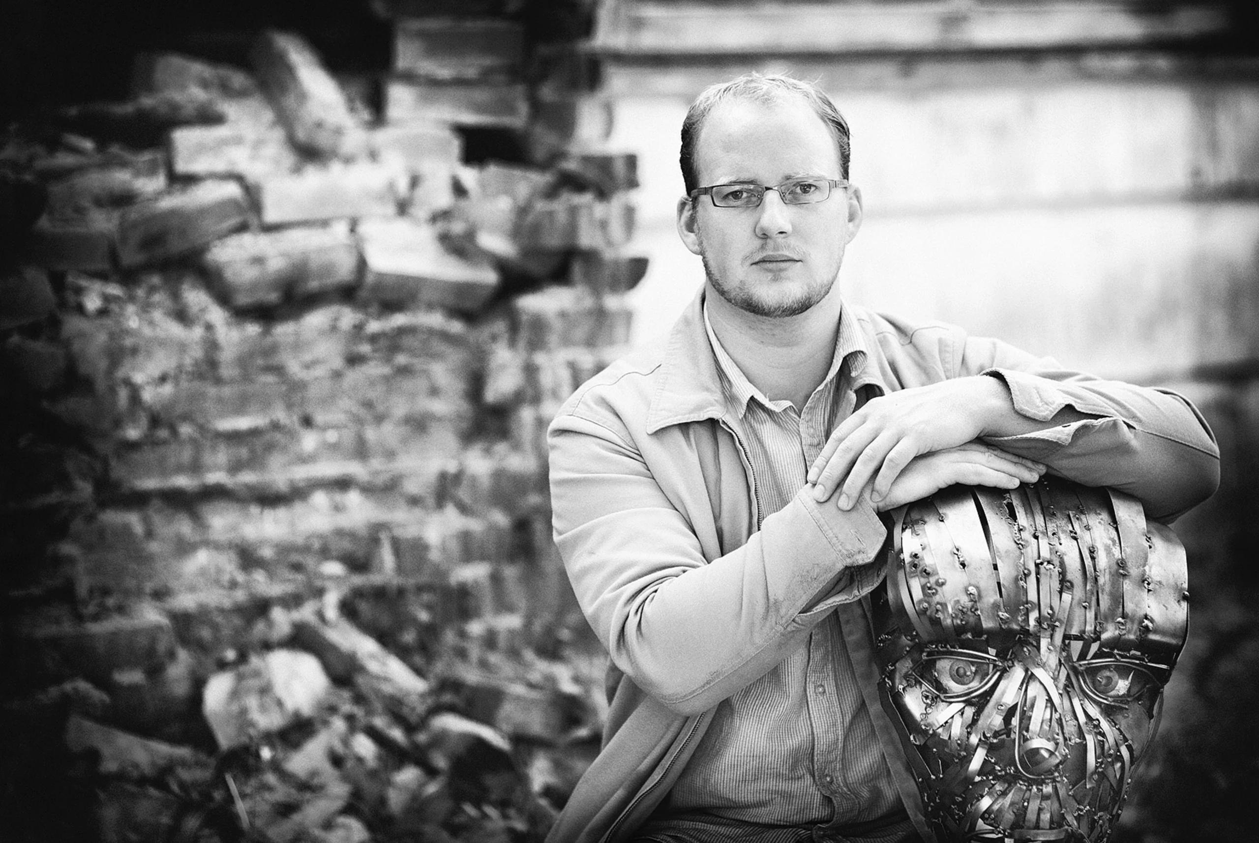 Sean outside a crumbling building©johncameron.ca