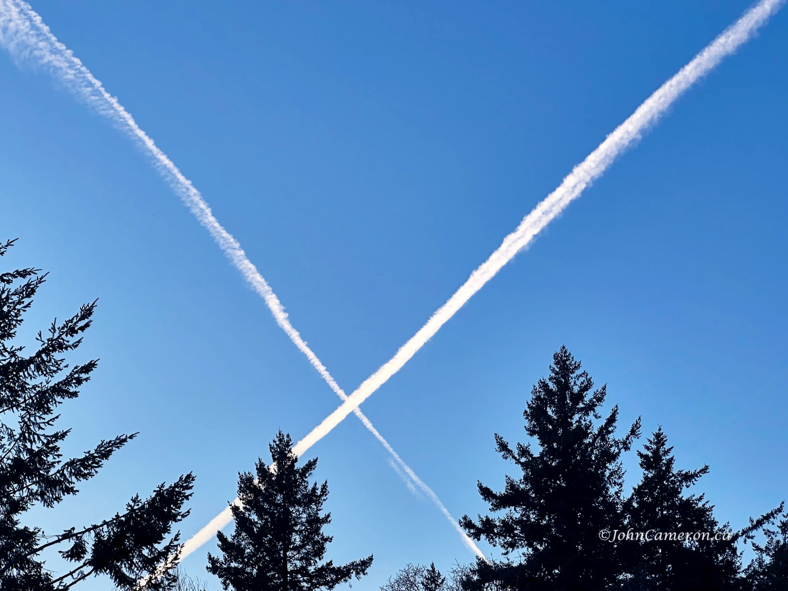X in the sky ©johncameron.ca